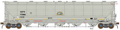 BLMS 5660 Pressure Differential Hopper CEFX #77092 N Scale Model Train Freight Car #19014