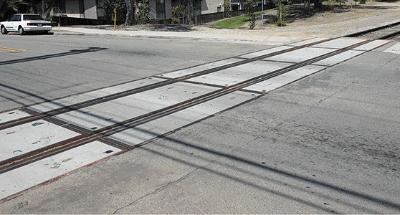 BLMS Concrete Grade Crossing (Plastic) HO Scale Model Railroad Road Accessory #4105