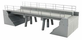 BLMS Concrete Segmental Bridge, Single Track, Plastic Kit HO Scale Model Railroad Bridge #4390