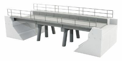 BLMS Concrete Segmental Bridge Set #B, Plastic Kit HO Scale Model Railroad Bridge #4391