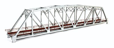 BLMS Assembled Brass 200 Truss Bridge - Silver HO Scale Model Railroad Bridge #5002