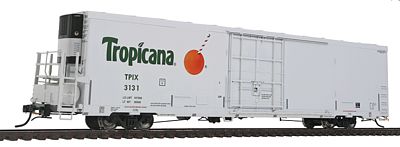 BLMS 64 Modern Reefer Tropicana TPIX #3131 HO Scale Model Train Freight Car #52710
