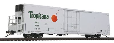 BLMS 64 Modern Reefer Tropicana TPIX #3316 HO Scale Model Train Freight Car #52722