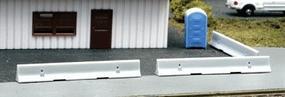 BLMS Concrete ''K-rail'' Barrier 12 pkg N Scale Model Railroad Road Accessory #610 BLMS Concrete ''K-rail'' Barrier 12 pkg N Scale Model Railroad Road Accessory #610