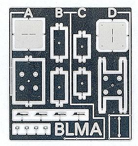 BLMS Antenna Stands 4 styles N Scale Model Railroad Scratch Supply #92