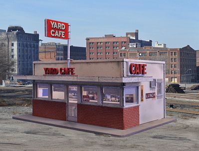 Blair-Line Yard/Hiway Cafe - Kit N Scale Model Railroad Building #1006