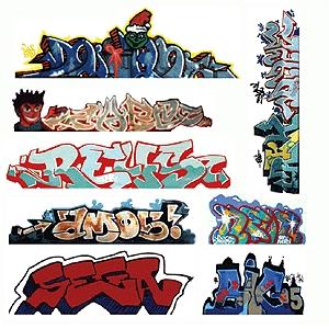 N Scale Custom  Graffiti Decals MEGA SHEET #1 