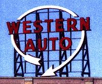 Blair-Line Western Auto 2-1/2 Wide x 2 Tall Laser Cut Wood Model Railroad Billboard #1501