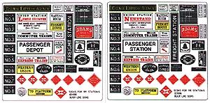Blair-Line Advertising Signs - Railroad Stations & Depots HO Scale Model Railroad Roadway Accessory #156