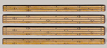 Blair-Line Straight 3-Rail 2-lane Grade Crossing (2) O-Scale Model Train Track Accessory #214