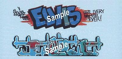 Blair-Line Modern Tagger Graffiti Decals Set #22 Elvis/Susi - HO-Scale (2)