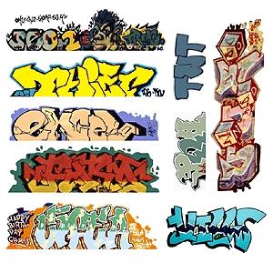 HO SCALE GRAFFITI DECALS SET 317 COLORFUL FROM ACTUAL PHOTOS LASER PRINTED 
