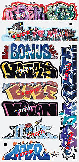 Blair-Line Graffiti Decals Mega #13 HO Scale Model Railroad Decal #2262