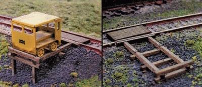 Blair-Line Handcar Set-off Laser Cut Wood Kit pkg(3) N Scale Model Railroad Accessory #24