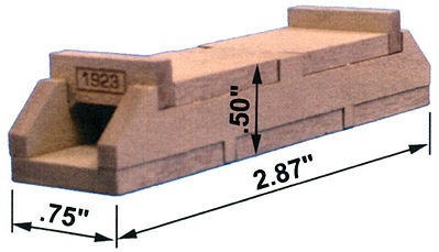 Blair-Line Concrete Culvert 2.87 HO Scale Model Railroad Miscellaneous Scenery #2808
