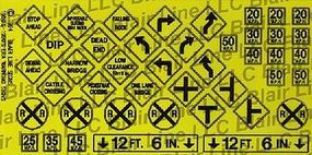 Warning Signs #3 N Scale Model Railroad Billboard Sign #007