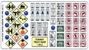 Modern Traffic Signs N Scale Model Railroad Billboard Sign #047
