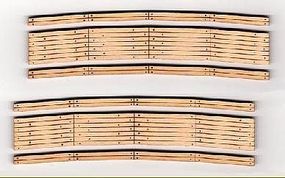 Blair-Line-Signs 2-Lane Curved 24'' Radius Wood Grade Crossing HO Scale Model Railroad Trackside Accessory #128 Blair-Line-Signs 2-Lane Curved 24'' Radius Wood Grade Crossing HO Scale Model Railroad Trackside Accessory #128
