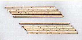 Blair-Line-Signs 2-Lane Left Angled Wood Grade Crossing (2) HO Scale Model Railroad Trackside Accessory #132