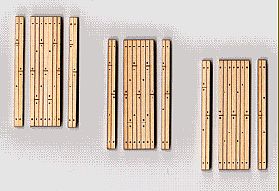 Blair-Line-Signs 1-Lane Wood Grade Crossing (3) HO Scale Model Railroad Trackside Accessory #133