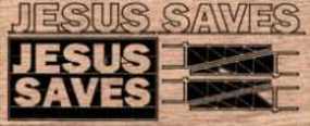 Jesus Saves N Scale Model Railroad Billboard Sign #1507