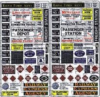 Railroad Station Signs N Scale Model Railroad Billboard Sign #156