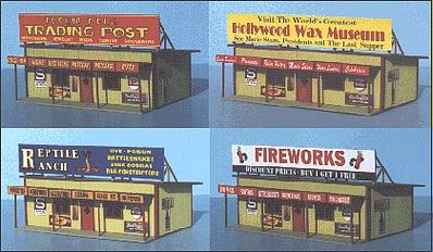 Blair-Line-Signs Roadside Tourist Trap Building Kit HO Scale Model Railroad Building #170