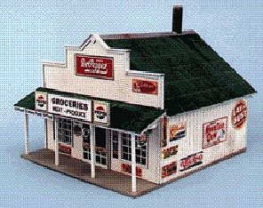 Blair-Line-Signs Blairstown General Store Building Kit HO Scale Model Railroad Building #180