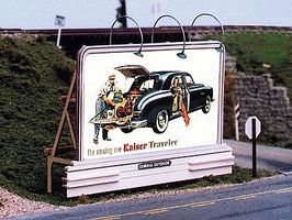Deco Billboard Kit w/4 Different Signs HO Scale Model Railroad Billboard Sign #2429