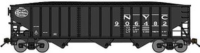 Bluford 70-Ton 3-Bay 14-Panel Hopper w/Load Ready to Run New York Central (black, System Logo) N-Scale Bluford 70-Ton 3-Bay 14-Panel Hopper w/Load Ready to Run New York Central (black, System Logo) N-Scale