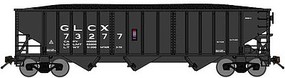 Bluford 70-Ton 3-Bay 14-Panel Hopper w/Load 2-Pack Ready to Run Great Lakes Carbon GLCX (black) N-Scale Bluford 70-Ton 3-Bay 14-Panel Hopper w/Load 2-Pack Ready to Run Great Lakes Carbon GLCX (black) N-Scale