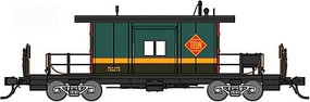 Bluford Short Body Bay Window Caboose Ready to Run Toledo Peoria & Western #525 (green, yellow, black) N-Scale Bluford Short Body Bay Window Caboose Ready to Run Toledo Peoria & Western #525 (green, yellow, black) N-Scale