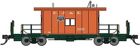 Bluford Steel Transfer Caboose w/Long Roof Ready to Run Elgin, Joliet & Eastern 192 (orange, green, Outer Belt Line Slogan) N-Scale Bluford Steel Transfer Caboose w/Long Roof Ready to Run Elgin, Joliet & Eastern 192 (orange, green, Outer Belt Line Slogan) N-Scale