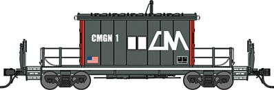 Bluford Steel Transfer Caboose Central Michigan CMGN #1 N Scale Model Train Freight Car #24120