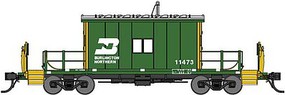 Bluford Steel Transfer Caboose w/Short Roof Ready to Run Burlington Northern 11473 (Cascade Green, yellow, white) N-Scale Bluford Steel Transfer Caboose w/Short Roof Ready to Run Burlington Northern 11473 (Cascade Green, yellow, white) N-Scale