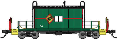 Bluford Transfer Caboose C&IM #34 N Scale Model Train Freight Car #25080