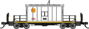 Bluford Transfer Caboose Ready to Run Kansas City Southern #391 (white, yellow)