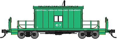 Bluford Transfer Caboose - Ready to Run Central Indiana Rwy #67 (Jade Green)