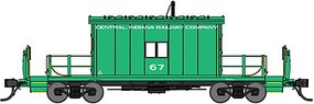 Bluford Transfer Caboose Ready to Run Central Indiana Rwy #67 (Jade Green)