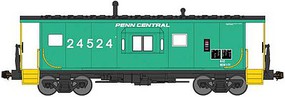 Bluford International Car Half-Bay Window Caboose Ready to Run Penn Central 24524 (Jade Green, black, yellow) N-Scale Bluford International Car Half-Bay Window Caboose Ready to Run Penn Central 24524 (Jade Green, black, yellow) N-Scale