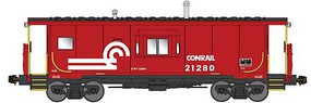 Bluford International Car Half-Bay Window Caboose Conrail N Scale Model Train Freight Car #40151