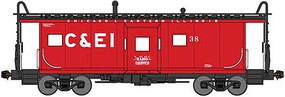 Bluford International Car Bay Window Caboose Phase 2 Ready to Run Chicago & Eastern Illinois 38 (red, black, white) N-Scale Bluford International Car Bay Window Caboose Phase 2 Ready to Run Chicago & Eastern Illinois 38 (red, black, white) N-Scale
