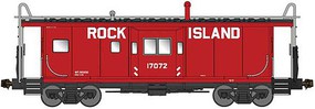 Bluford International Car Bay Window Caboose Phase 3 RI #17072 N Scale Model Train Freight Car #43050