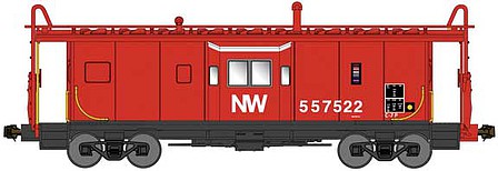 Bluford International Car Bay Window Caboose Phase 3 N&W 557560 N Scale Model Train Freight Car #43061