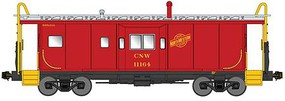Bluford International Car Bay Window Caboose Phase 3 C&NW 11164 N Scale Model Train Freight Car #43070