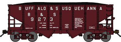 Bluford USRA 306 2-Bay Hopper Buffalo & Susquehanna N Scale Model Train Freight Car #60181