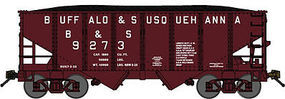 Bluford USRA 30'6'' 2-Bay Hopper Buffalo & Susquehanna N Scale Model Train Freight Car #60182 Bluford USRA 30'6'' 2-Bay Hopper Buffalo & Susquehanna N Scale Model Train Freight Car #60182