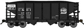Bluford USRA 30'6'' 2-Bay Hopper Chicago & Eastern Illinois N Scale Model Train Freight Car #60203 Bluford USRA 30'6'' 2-Bay Hopper Chicago & Eastern Illinois N Scale Model Train Freight Car #60203