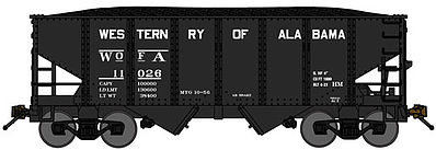 Bluford USRA 306 2-Bay Hopper Western Railway of Alabama N Scale Model Train Freight Car #60342
