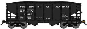 Bluford USRA 30'6'' 2-Bay Hopper Western Railway of Alabama N Scale Model Train Freight Car #60342 Bluford USRA 30'6'' 2-Bay Hopper Western Railway of Alabama N Scale Model Train Freight Car #60342